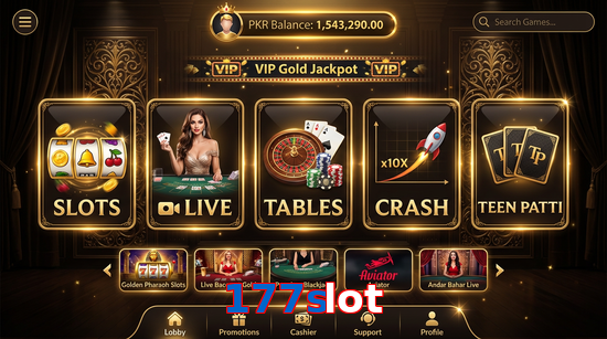 Main screen of 177Slot casino page for PK players